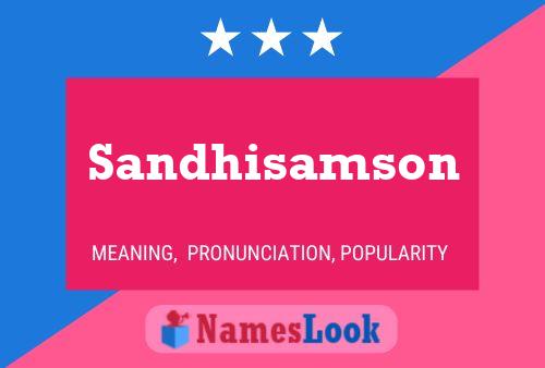 ملصق اسم Sandhisamson