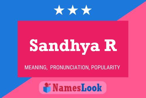 ملصق اسم Sandhya R