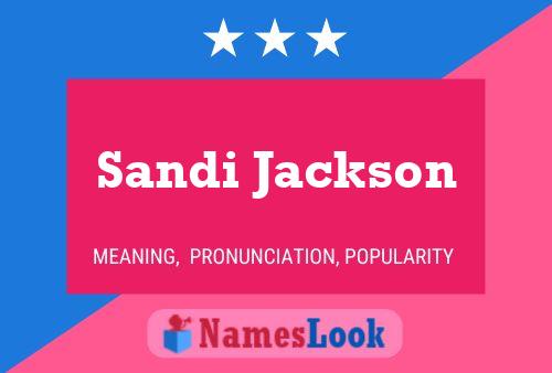 ملصق اسم Sandi Jackson