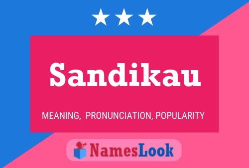 ملصق اسم Sandikau