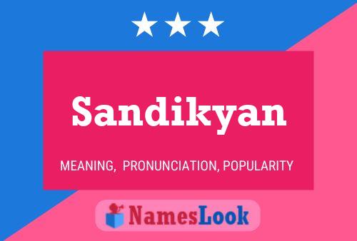 ملصق اسم Sandikyan