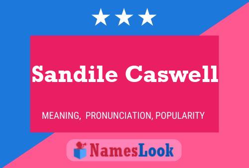 ملصق اسم Sandile Caswell