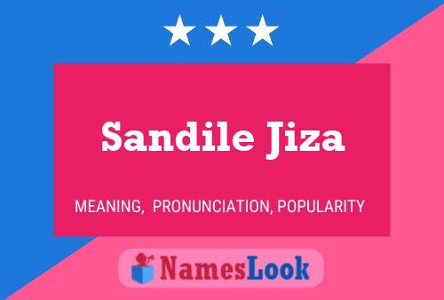 ملصق اسم Sandile Jiza