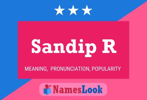 ملصق اسم Sandip R