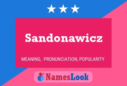 ملصق اسم Sandonawicz