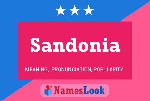 ملصق اسم Sandonia