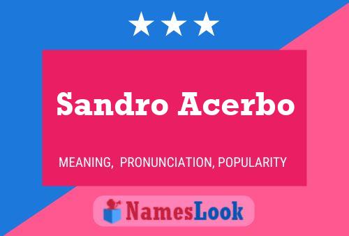 ملصق اسم Sandro Acerbo