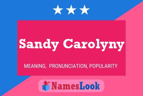 ملصق اسم Sandy Carolyny