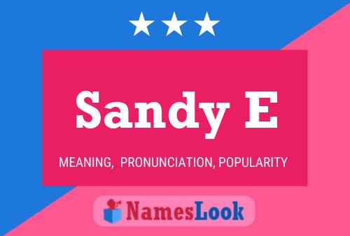 ملصق اسم Sandy E