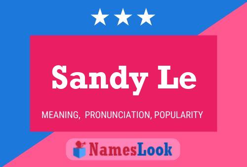 ملصق اسم Sandy Le