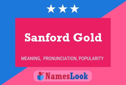 ملصق اسم Sanford Gold