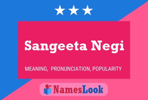 ملصق اسم Sangeeta Negi