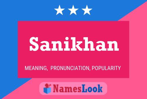 ملصق اسم Sanikhan