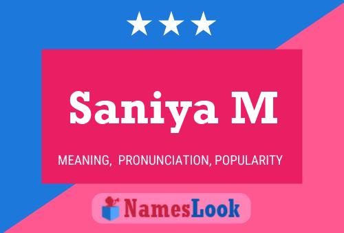 ملصق اسم Saniya M