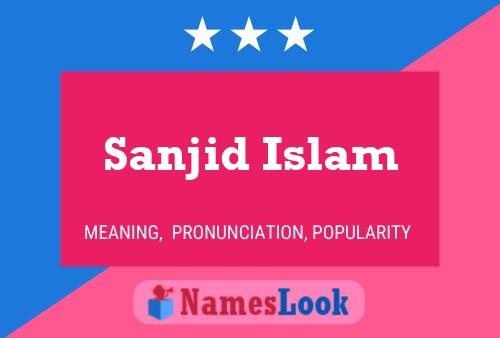 ملصق اسم Sanjid Islam