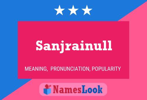 ملصق اسم Sanjrainull