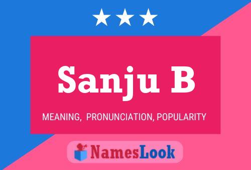 ملصق اسم Sanju B