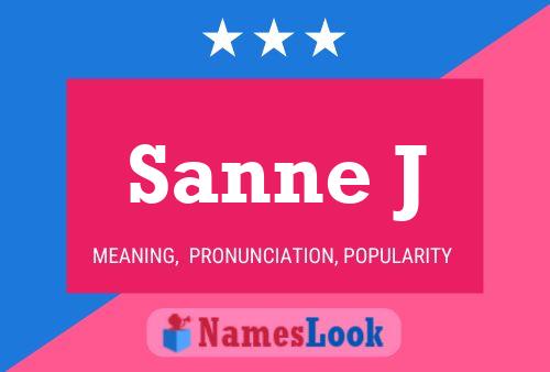 ملصق اسم Sanne J