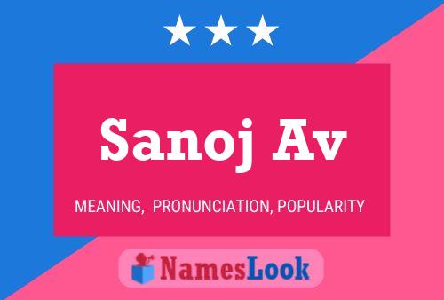 ملصق اسم Sanoj Av