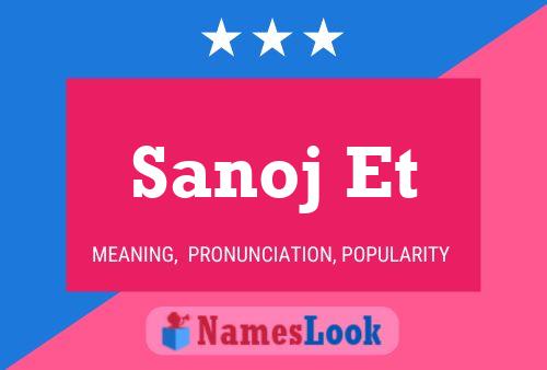 ملصق اسم Sanoj Et