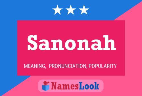 ملصق اسم Sanonah