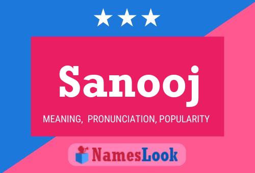 ملصق اسم Sanooj