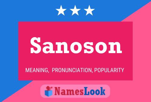 ملصق اسم Sanoson