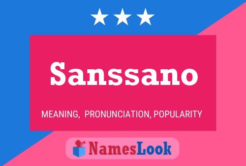 ملصق اسم Sanssano