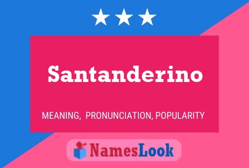 ملصق اسم Santanderino