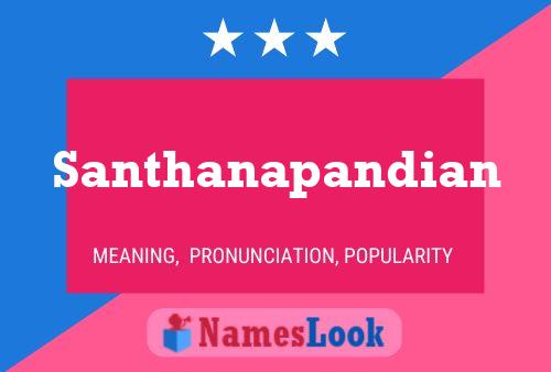 ملصق اسم Santhanapandian