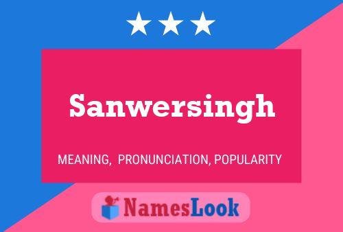 ملصق اسم Sanwersingh