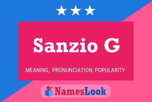 ملصق اسم Sanzio G