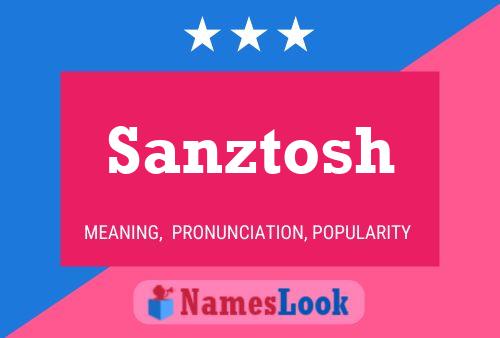 ملصق اسم Sanztosh