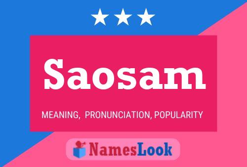 ملصق اسم Saosam