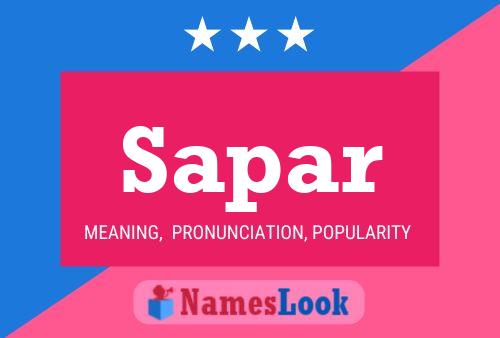 ملصق اسم Sapar