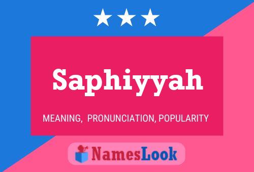 ملصق اسم Saphiyyah