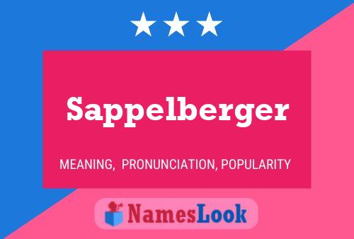 ملصق اسم Sappelberger