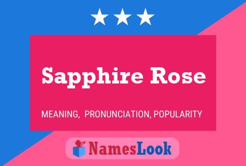 ملصق اسم Sapphire Rose