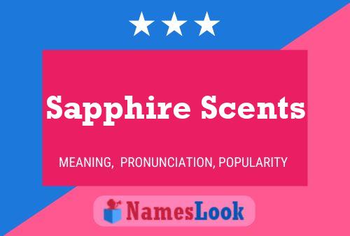 ملصق اسم Sapphire Scents