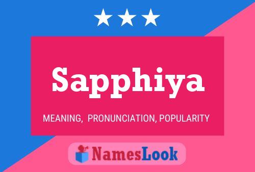 ملصق اسم Sapphiya