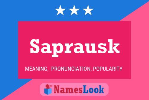 ملصق اسم Saprausk