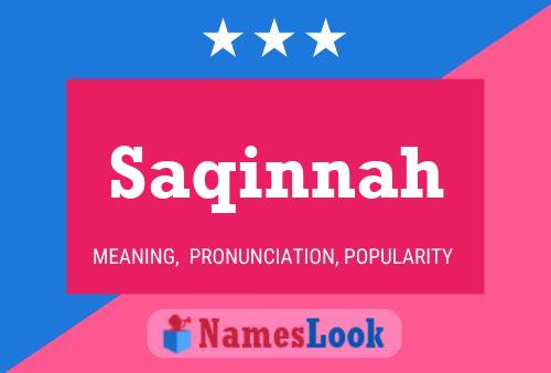 ملصق اسم Saqinnah