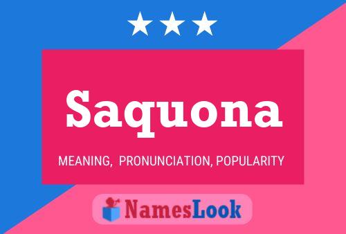 ملصق اسم Saquona