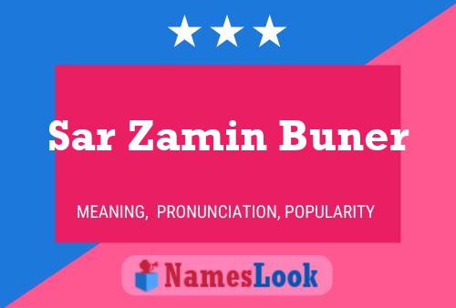 ملصق اسم Sar Zamin Buner