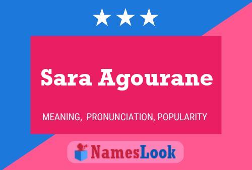 ملصق اسم Sara Agourane