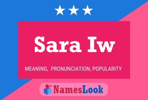 ملصق اسم Sara Iw