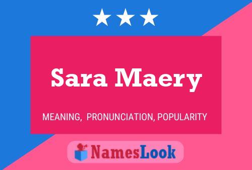 ملصق اسم Sara Maery