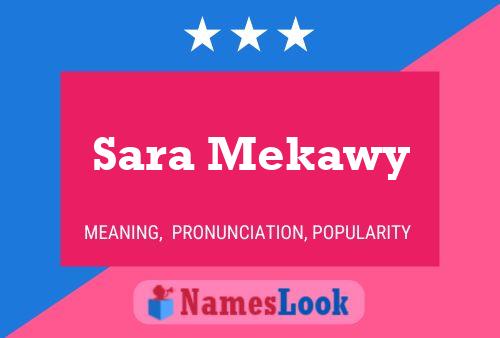 ملصق اسم Sara Mekawy