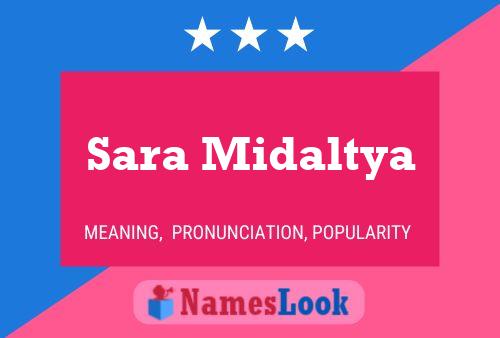 ملصق اسم Sara Midaltya