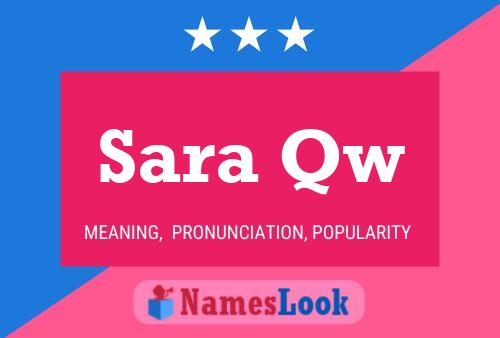 ملصق اسم Sara Qw